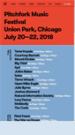 Mobile Screenshot of pitchforkmusicfestival.com